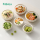 FaSoLa折叠碗便携式 旅行泡面碗食品级耐高温硅胶儿童宝宝户外餐具