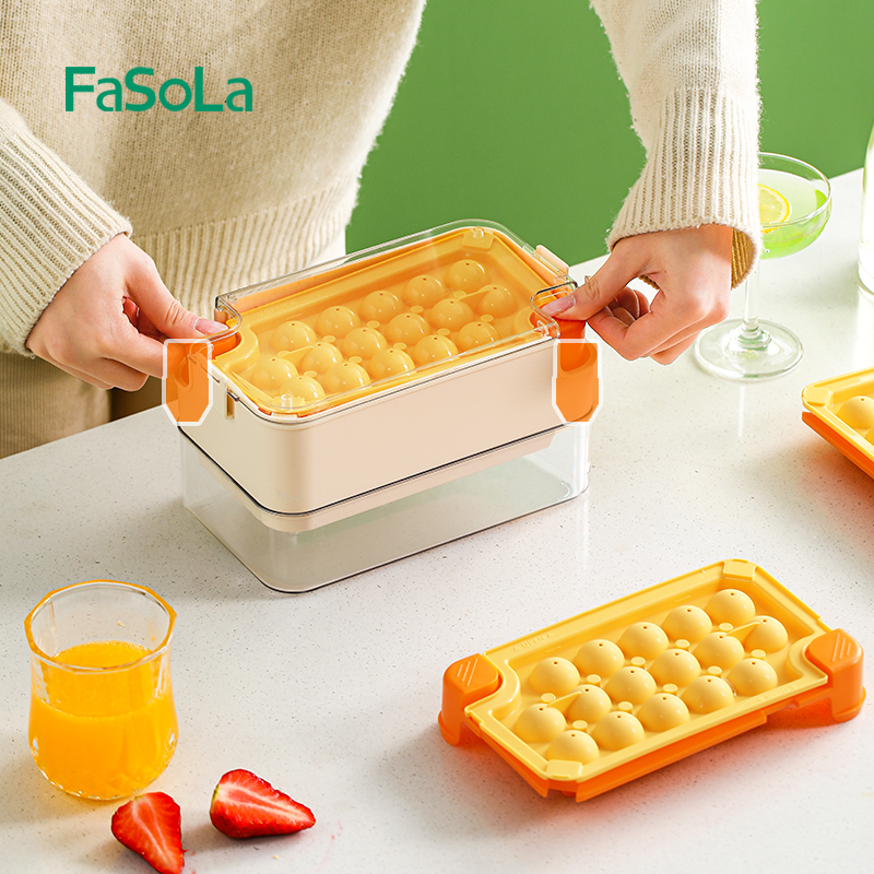 FaSoLa冰块模具食品级按压冰格