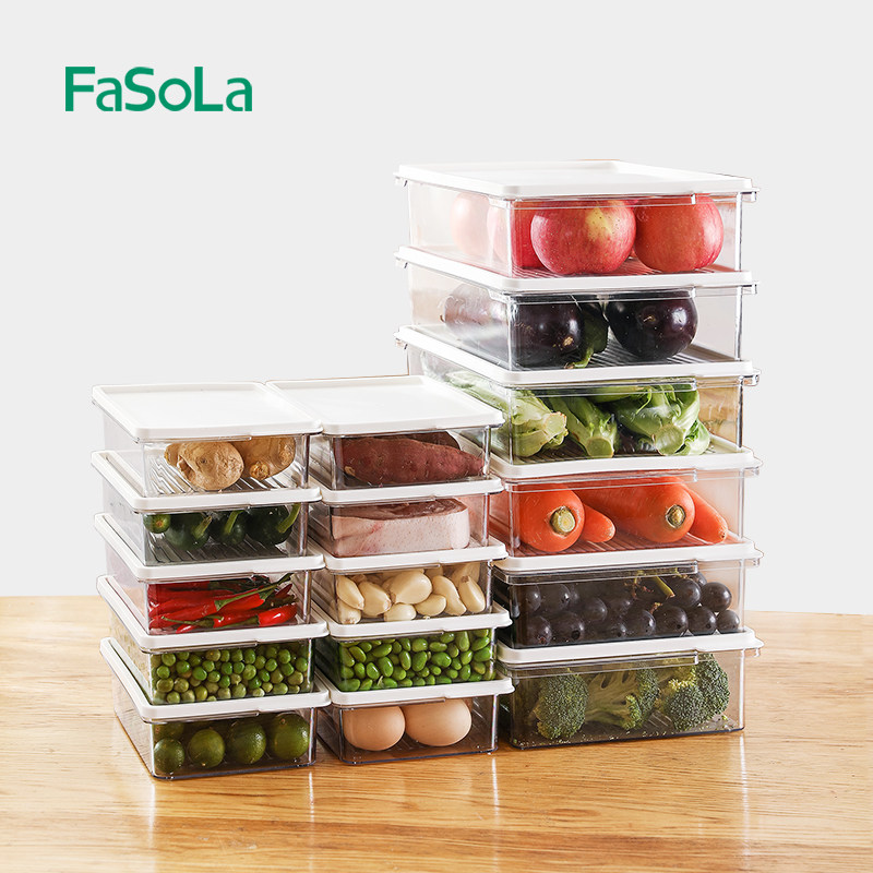 FaSoLa冰箱收纳盒食品级鸡蛋饺子盒透明冷冻密封保鲜盒厨房分装盒,收纳整理,食物收纳盒,淘宝优惠券,粉丝福利购,淘宝优惠卷
