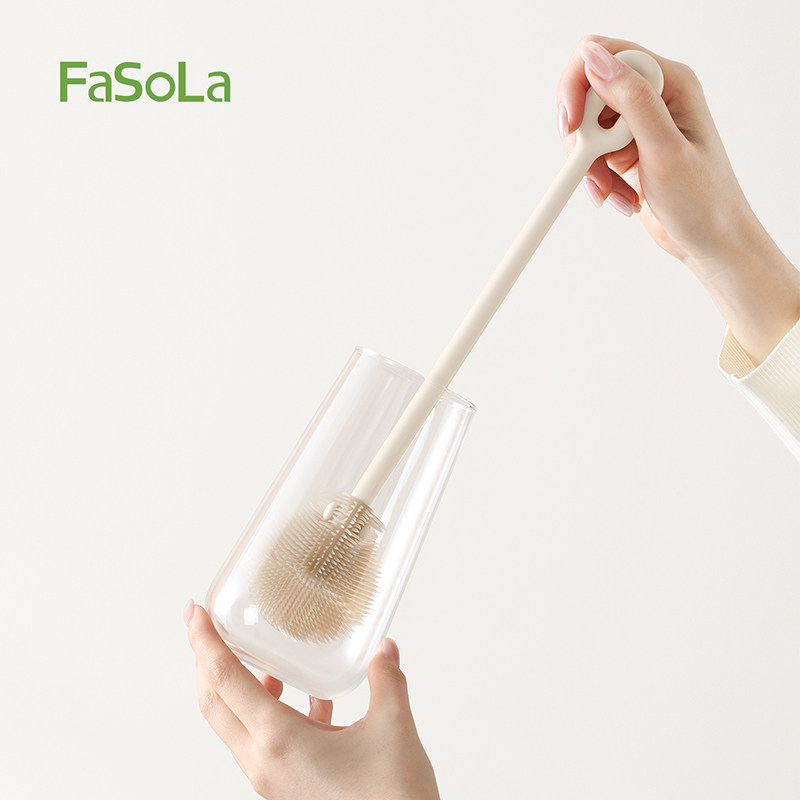 FaSoLa长柄杯刷家用水杯清洁刷保温杯无死角清洁可拆卸折弯清洗刷