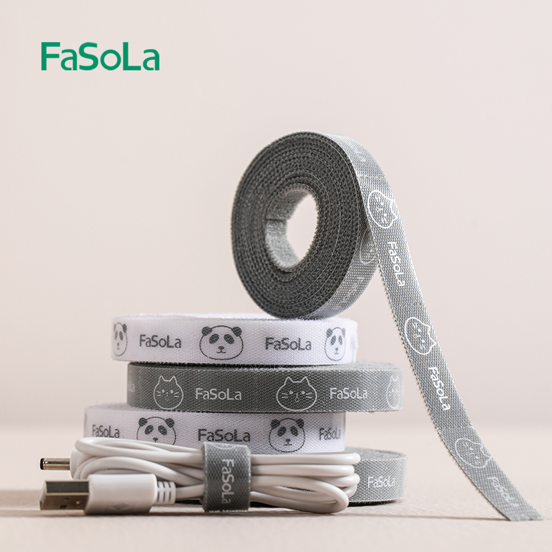 FaSoLa数据线收纳魔术贴捆绑带扎带神器电线线路整理固定器理线器