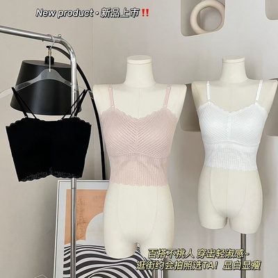 兰塔菲2025春夏新款蕾丝吊带背心