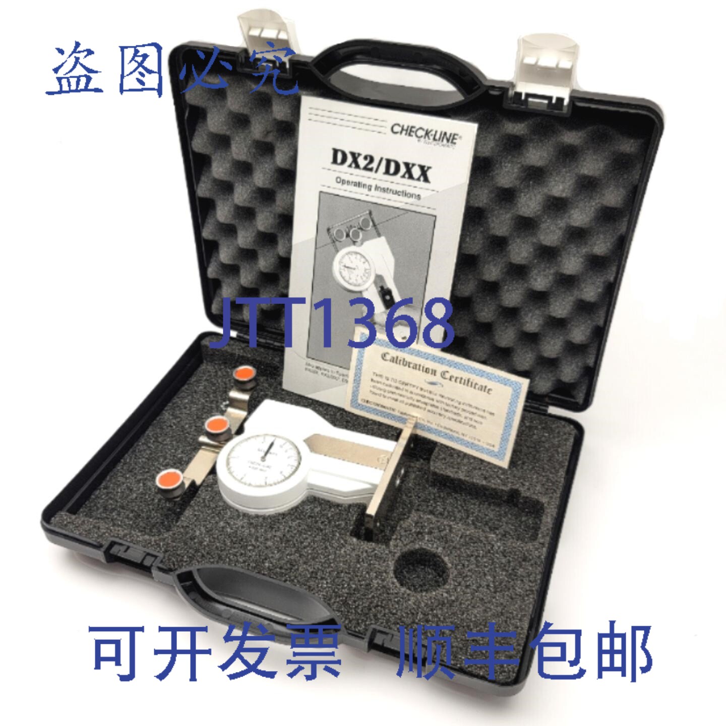 原装供应CHECKLINE DX2S-1K 张力计，量程 2,500-10,000g，测量速