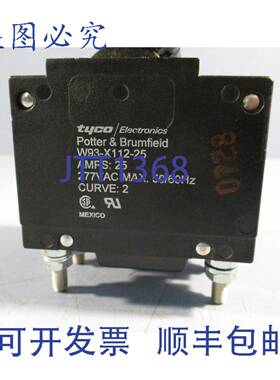 供应TycoElectronics 25A 277VAC 断路器 3 极 W93-X112-25