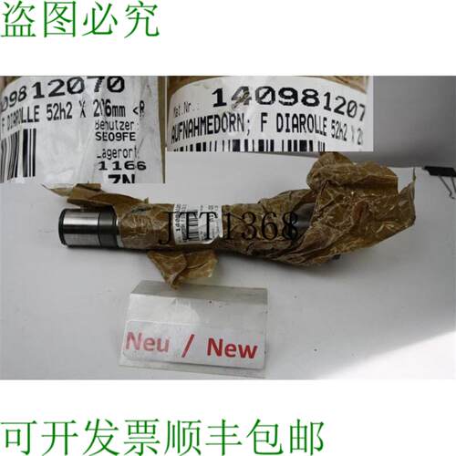 供应Mandrino Per Rulli Di Diamante 滑动辊 52H2 X 206Mm K