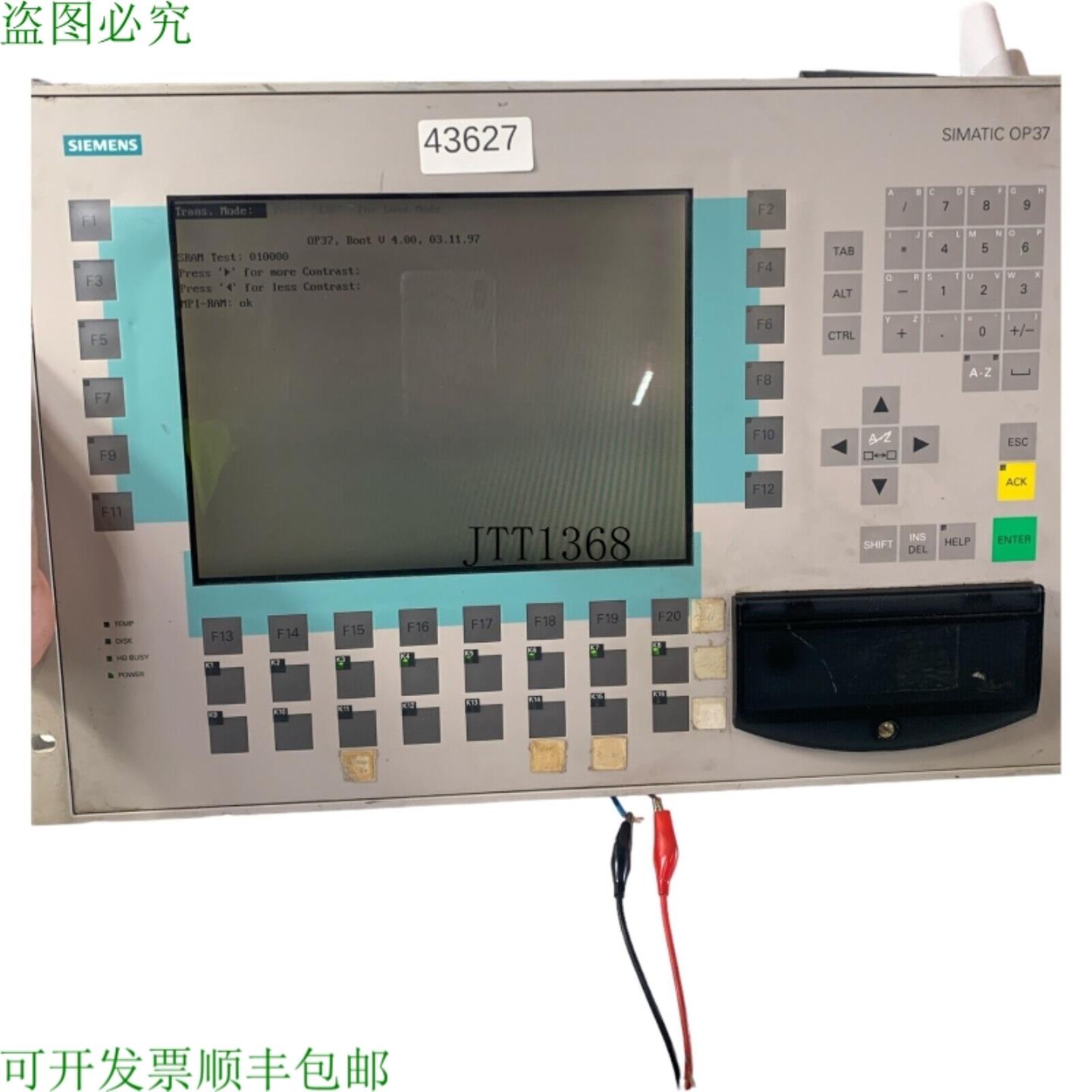 供应Simatic OP37 6AV3637-1LL00-0AX1 操作员 Panneau