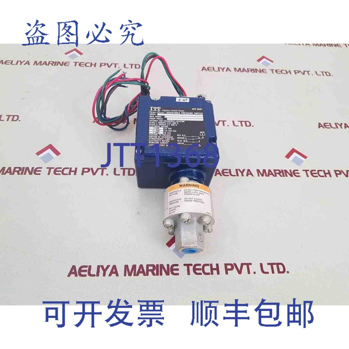 供应ITT Neo-dyn 200p1s96 可调压力开关 11 安培 125250vac