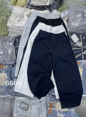6660新款高腰显瘦哈伦裤女宽松百搭小个子直筒阔腿裤