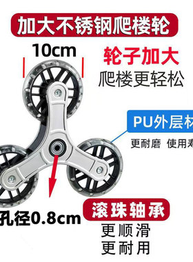 巧森PU耐磨购物车轱辘通用三角