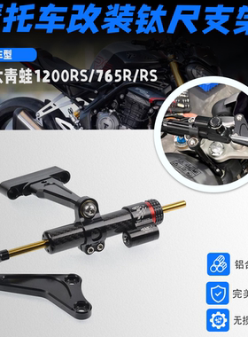 凯旋大青蛙1200RS/765RS/R改装钛尺支架欧林斯方向阻尼器海魄底座