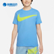 耐克正品 Sportswear新款 大童舒适运动圆领短袖 Nike T恤DO1807 412