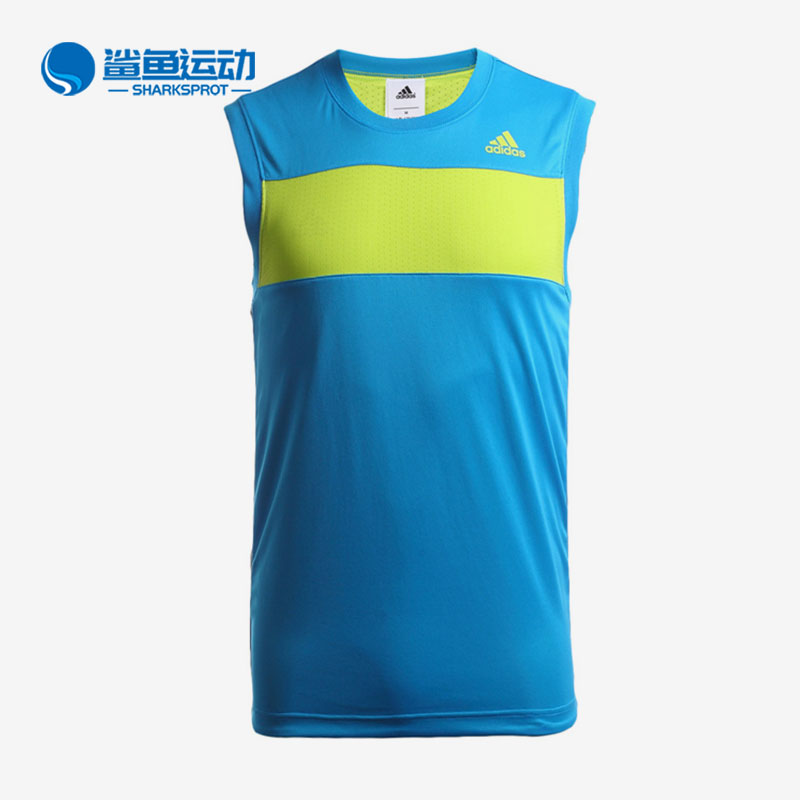 Adidas/阿迪达斯正品男子双面穿透气篮球运动无袖背心T恤 AH6223