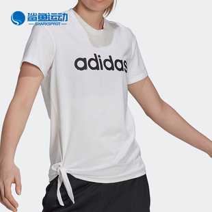 女子夏季 白色短袖 阿迪达斯正品 运动T恤 GV5171 新款 Adidas