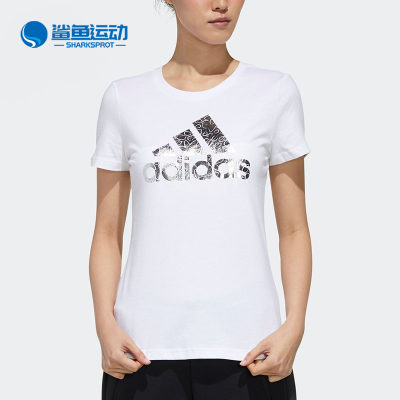 Adidas/阿迪达斯正品春季女子新款运动型格短袖休闲T恤FM9291