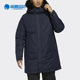 运动羽绒服 Adidas 户外中长款 男子冬季 EH3974 阿迪达斯正品
