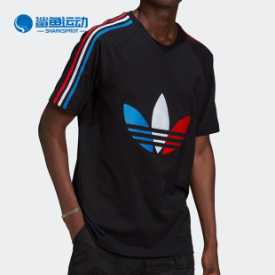 新款 三叶草 男子夏季 休闲运动短袖 GQ8920 Adidas T恤 阿迪达斯正品