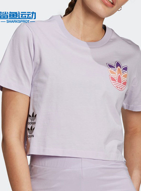 Adidas/阿迪达斯正品女子时尚透气宽松休闲运动短袖 H22754