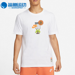 T恤DQ1034 Nike 100 印花运动休闲男子短袖 款 耐克正品 夏季