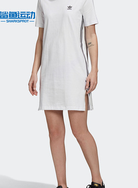 Adidas/阿迪达斯正品三叶草TEE DRESS 女子短袖连衣裙 GC6617