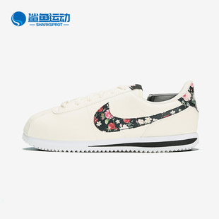BAS CORTEZ 耐克正品 100 运动休闲跑步鞋 BQ5297 花卉大童 Nike