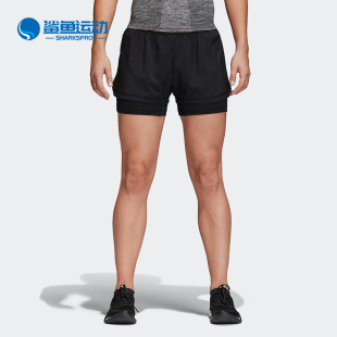 Short 2in1 阿迪达斯正品 CD6413 女子 梭织运动休闲短裤 Adidas