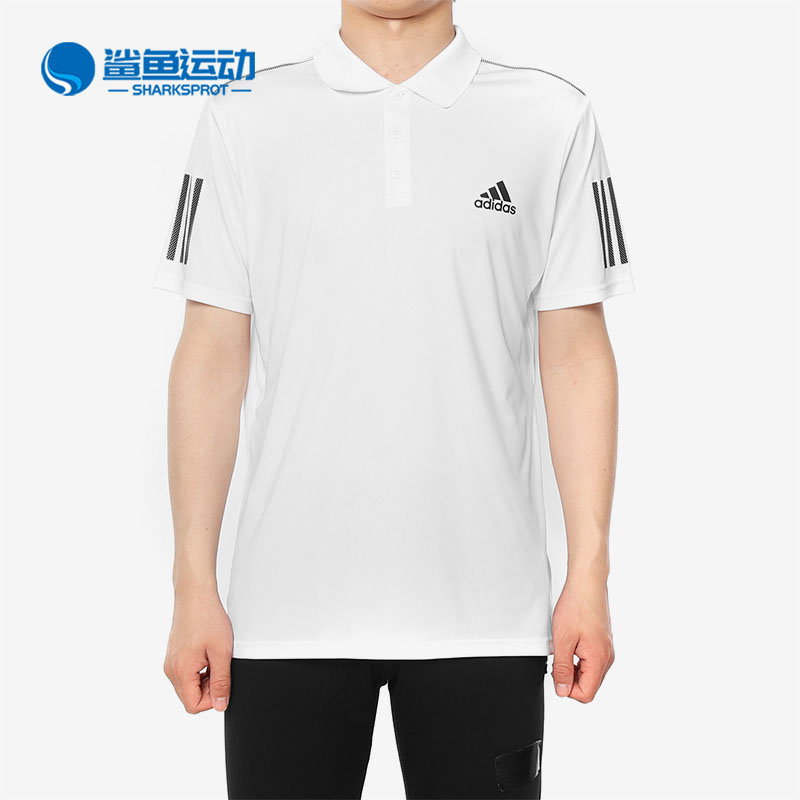 Adidas/阿迪达斯正品CLUB 3STR 男子休闲运动POLO衫短袖T恤DU0849