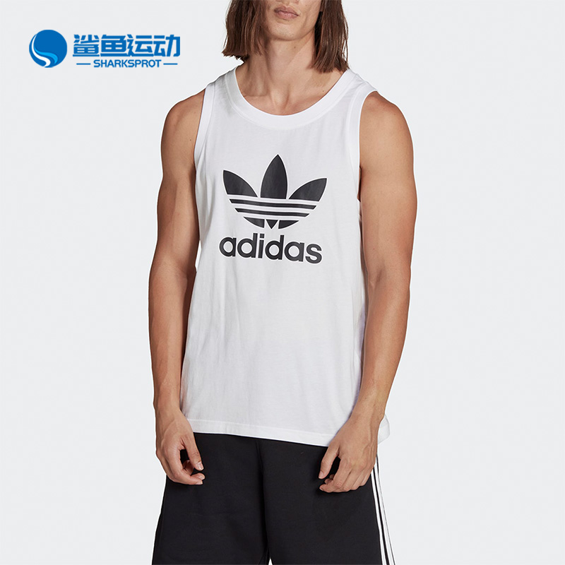 Adidas/阿迪达斯正品三叶草夏季男子运动休闲T恤背心IA4808
