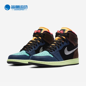Nike/耐克正品Air Jordan 1男女运动轻便高帮板鞋555088-201