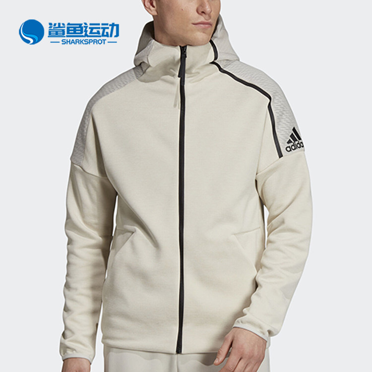 Adidas/阿迪达斯正品男子训练健身运动连帽夹克外套 DT9860