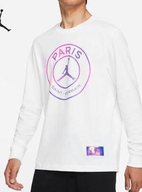 Nike/耐克正品Jordan 巴黎圣日耳曼男子休闲长袖T恤 CZ0794-100