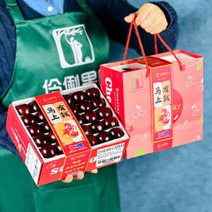 现货礼盒装 5斤5J超大果大连现摘美早车厘子新鲜水果樱桃送礼