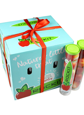 礼盒装3/16罐礼盒装新西兰进口乐淇苹果Rockit新鲜水果圣诞送礼