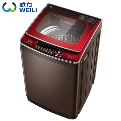 威力10kg公斤全自动洗衣机双波轮防缠绕双动力自编程XQB100-1888T
