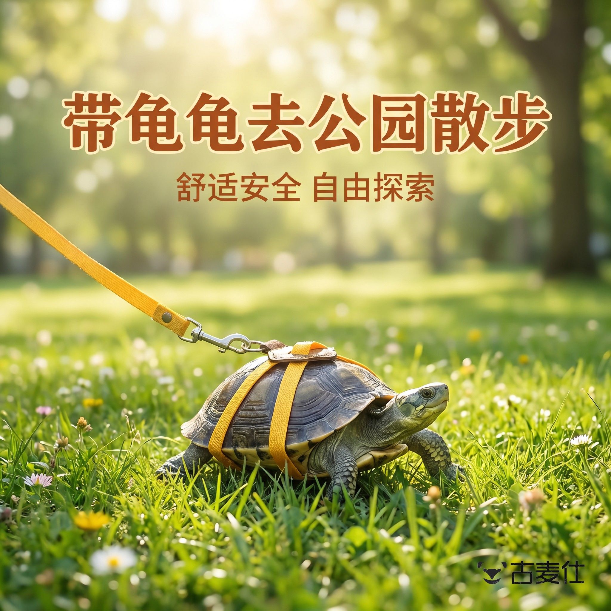 乌龟牵引绳溜龟金丝熊胸背式绳子陆龟巴西龟蜥蜴小型宠物外出通用