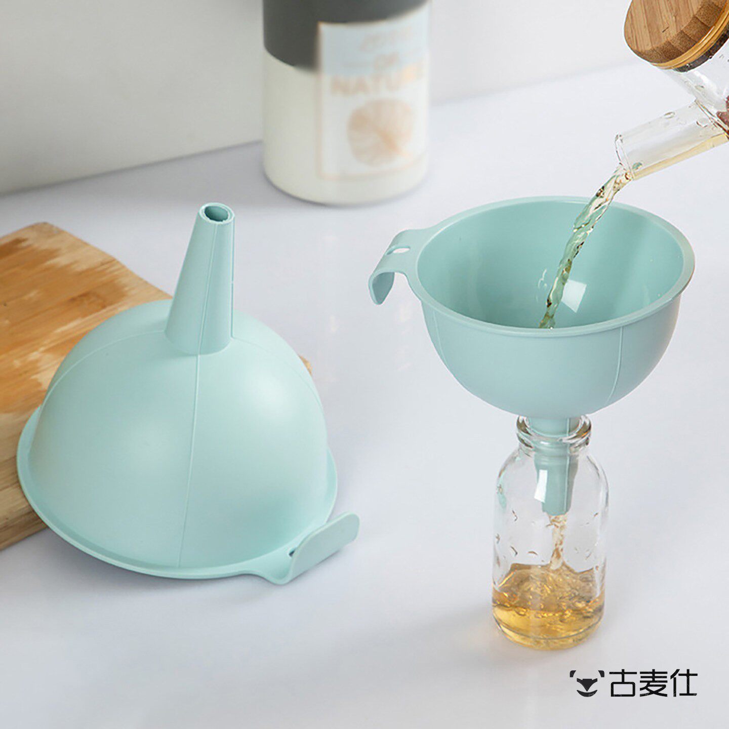 大口径厨房塑料漏斗家用漏油倒酒过滤打酒器漏斗器多功能分装滤斗