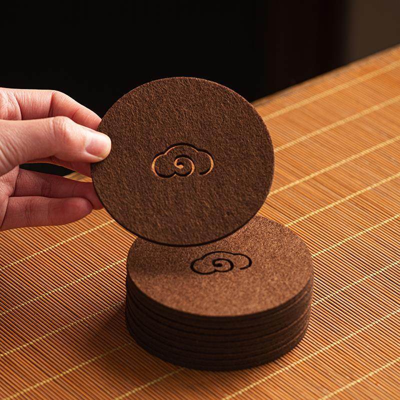毛毡杯垫茶垫功夫茶杯垫托养壶垫壶承垫茶道干泡吸水速干隔热防烫