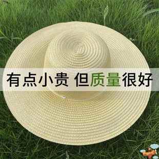 草帽男款 农民防晒盘麦秆沙滩用干活户外草大沿劳动凉帽用钓鱼男女