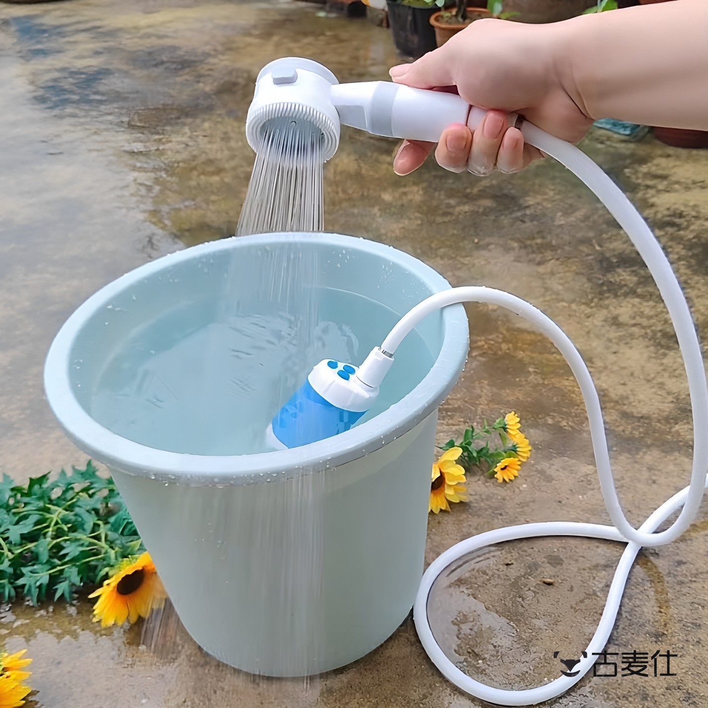 宿舍洗澡神器！可携式淋浴器随身携带户外工地沐浴器租房党洗澡器