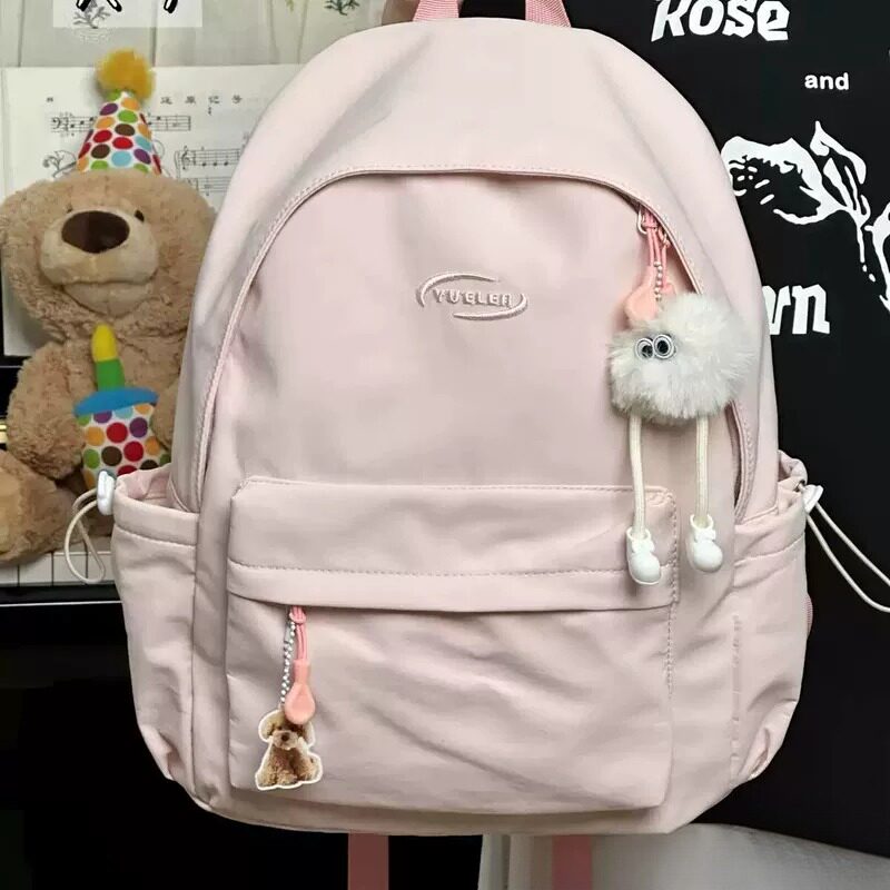 书包女生中学生高中生大学生简约百搭可爱风少年感宝藏双肩背包女