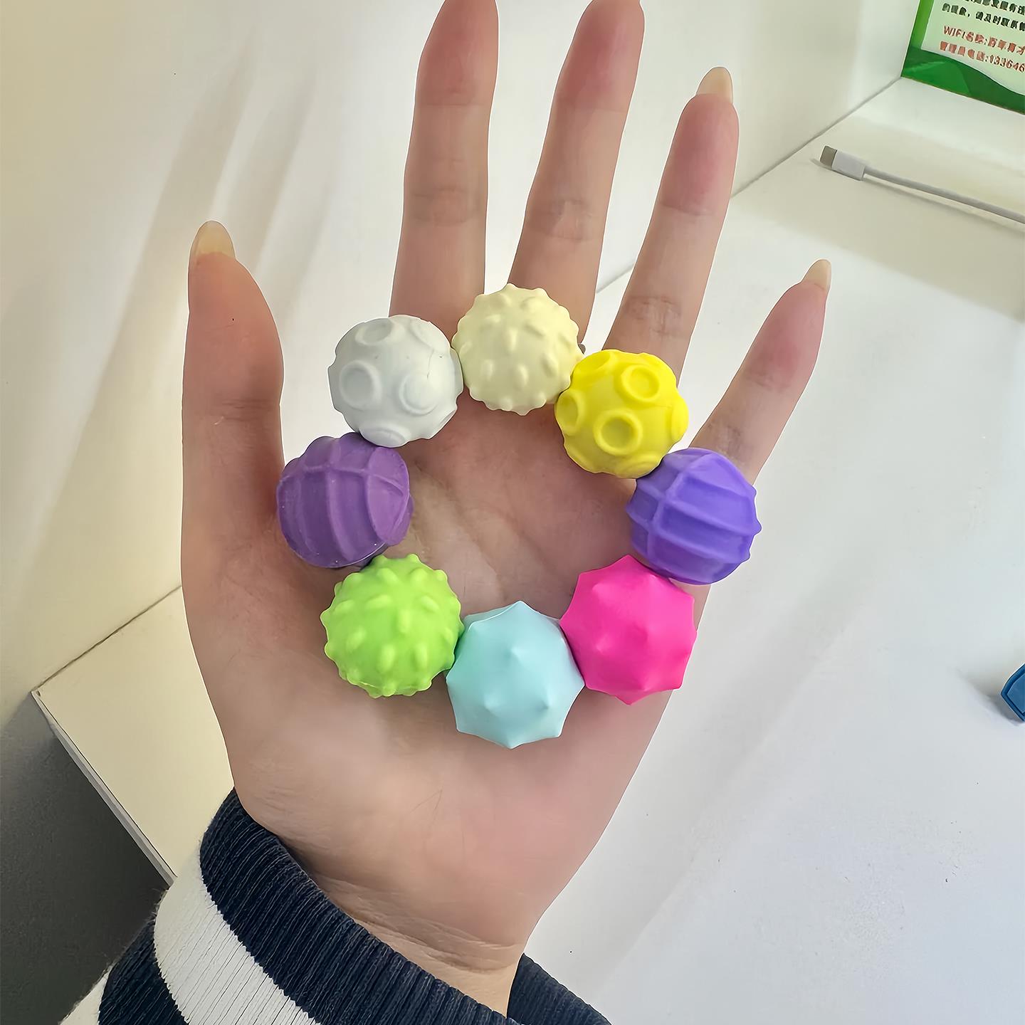 多巴胺专注豆感官磁力球硅胶巴克球ADHD缓解焦虑感官石磁吸解压石