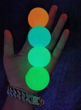 夜光发光粘粘球粘靶球天花板减压发泄球玩具吸墙球黏黏球吸顶粘墙