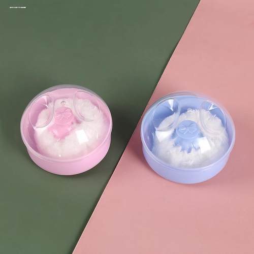 爽身粉粉扑大号粉盒便携盒子婴儿专用新生宝宝儿童痱子粉分装空盒