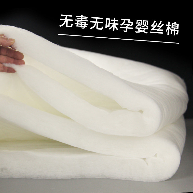 丝棉填充棉太空棉蓬松棉子铺棉晴纶棉被芯仿丝绵喷胶棉棉花填充物