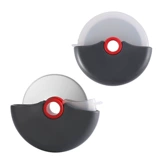 Новый круглый ролик пицца с ножом с защитной крышкой съемной стиркой из нержавеющей стали.