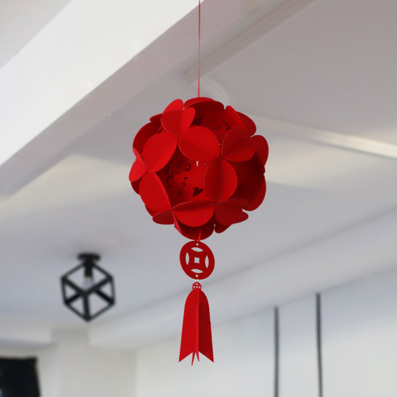 2026新年福字宫灯乔迁装饰元旦春节商场景布置大红色宫灯阳台挂饰