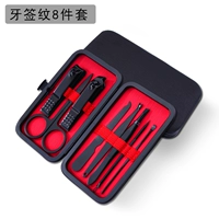 Визовые линии красных и черных зубов 8 кусочков