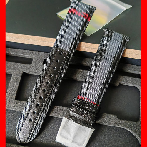 表带格纹复核材质男款配件