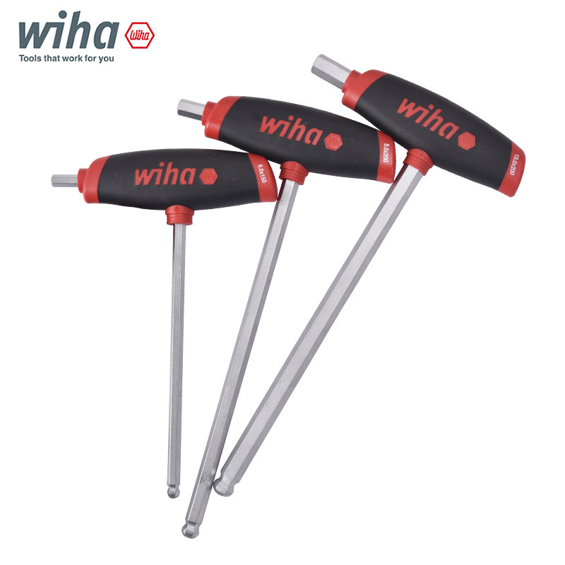 德国wiha威汉T型内六角扳球头加长带手柄540DS进口单个内六方双头