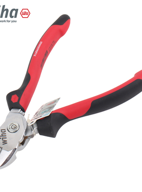 德国wiha威汉省力斜口钳进口BiCUT铰接重型斜嘴钳钢丝剪钳38190