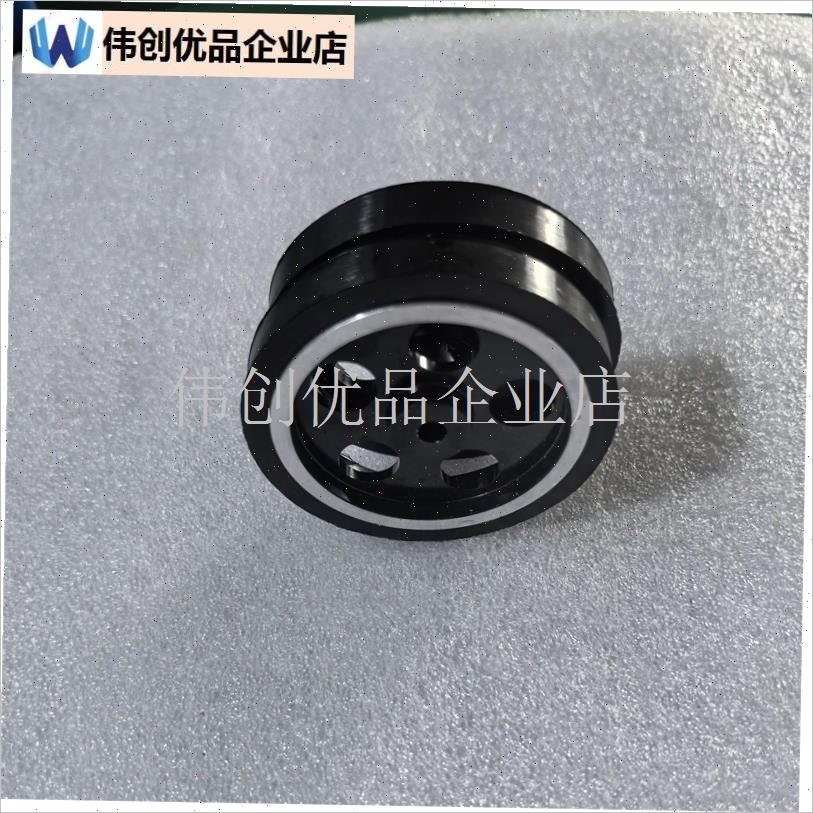 编码器黑色专用计米轮200300周长轮子可配支S架编码器E6B2,